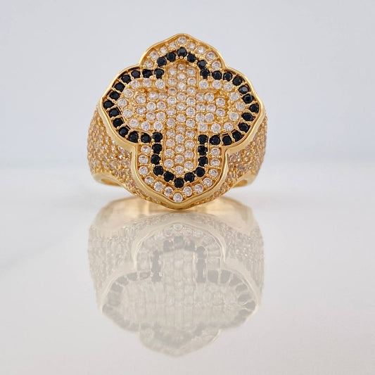 Anillo Cruz Tupida 14.3gr / T11 / Oro Amarillo Nac.Esp. 18K &