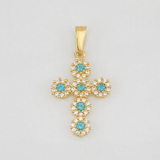 Dije Cruz Tupida 1.4g / 2.7cm Oro Amarillo 18K