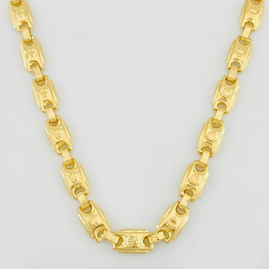 Cadena Cadena Rustica Corona 18.95g / 60cm / 5.7mm Oro Amarillo 18K