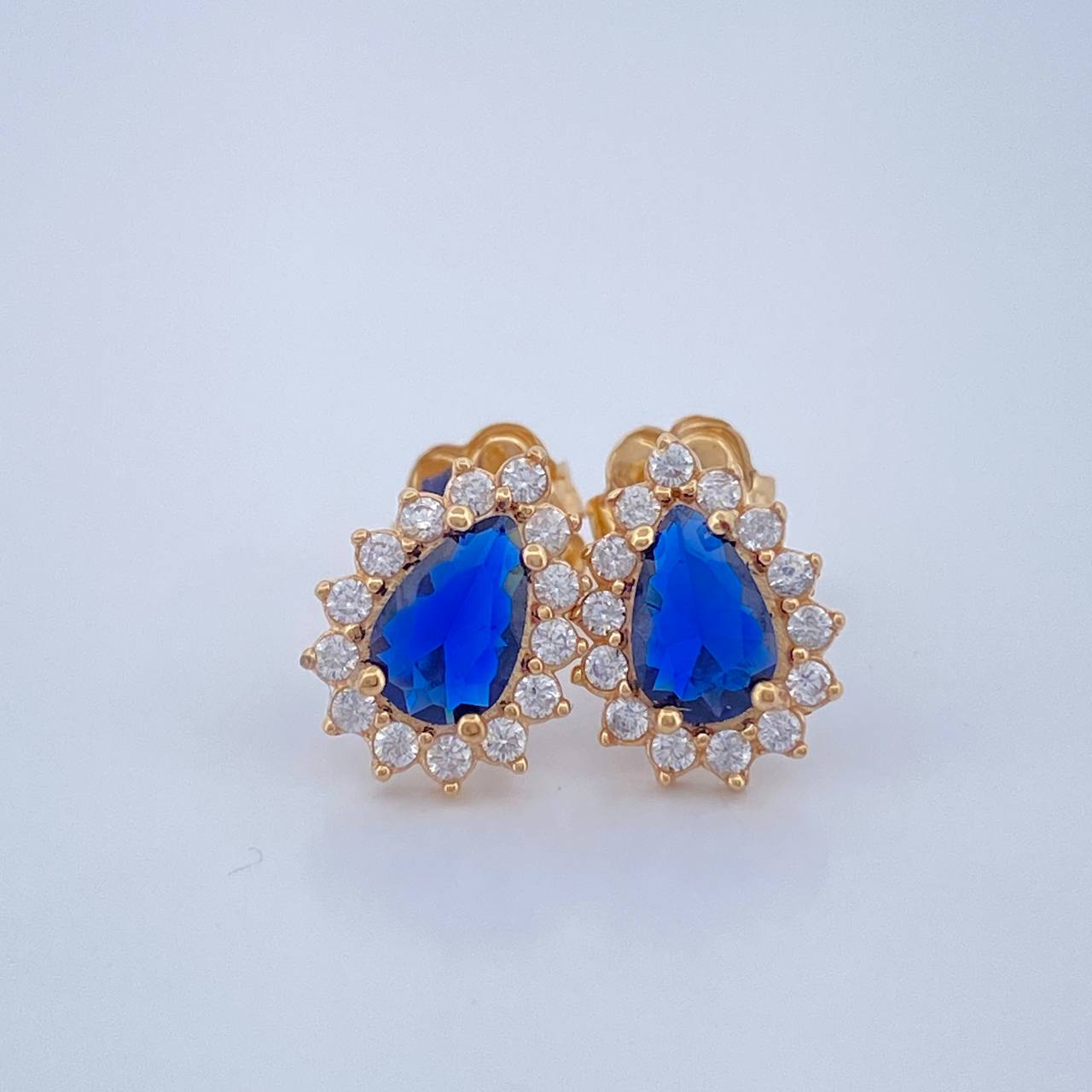 Topos Halo Gota 1.75gr / Oro Amarillo 18K & Topos Halo Gota 1.75gr / Oro Amarillo 18K &