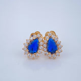 Topos Halo Gota 1.75gr / Oro Amarillo 18K & Topos Halo Gota 1.75gr / Oro Amarillo 18K &