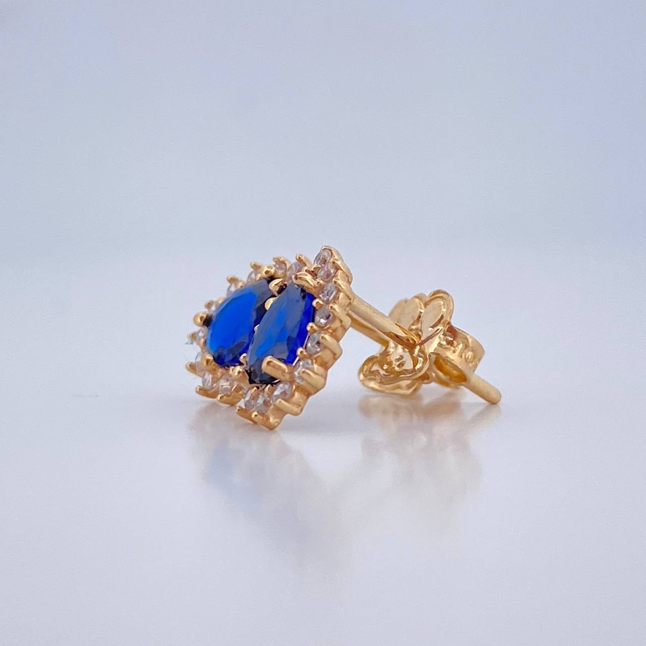 Topos Halo Gota 1.75gr / Oro Amarillo 18K & Topos Halo Gota 1.75gr / Oro Amarillo 18K &