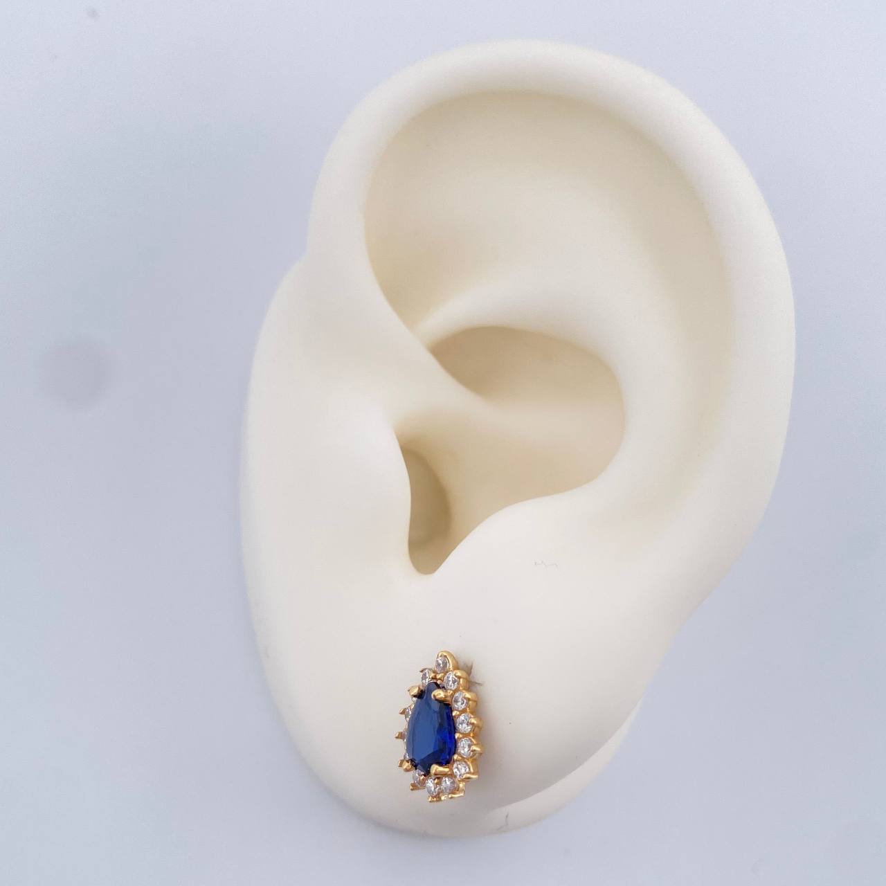 Topos Halo Gota 1.75gr / Oro Amarillo 18K & Topos Halo Gota 1.75gr / Oro Amarillo 18K &
