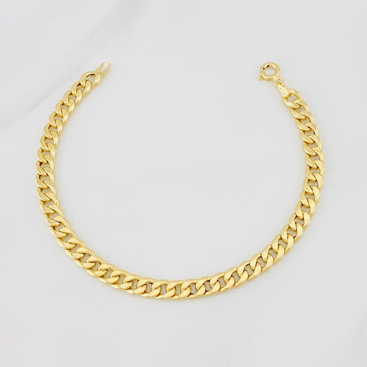 Pulso Cubano 2.3g / 18cm / 5.4mm Oro Amarillo 18K