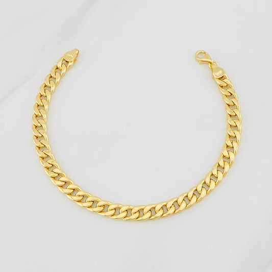 Pulso Cubano 3.5g / 18cm / 5.9mm Oro Amarillo 18K