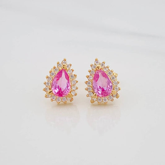 Topos Lagrima 2.1g / 7.4mm Oro Amarillo 18K