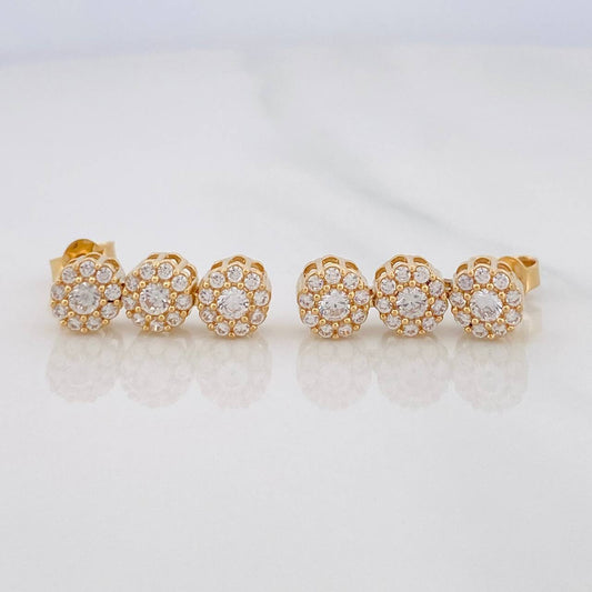 Topos Circulos 3.7g / 5.4mm Oro Amarillo 18K