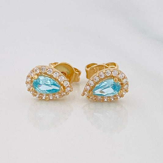 Topos Lagrima 1.1g / 5.75mm Oro Amarillo 18K