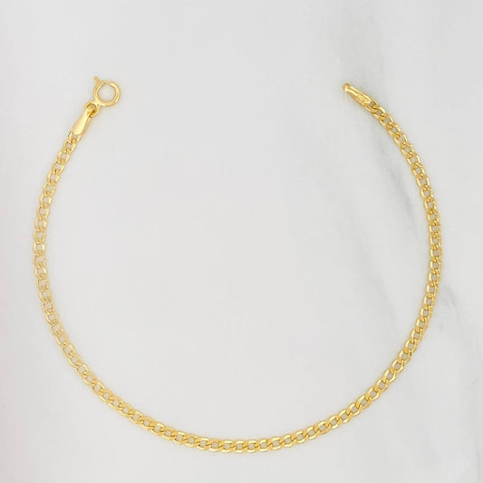 Pulso Cubano 1.15g / 18.5cm / 2.1mm Oro Amarillo 18K