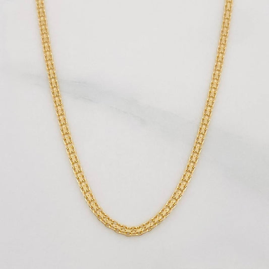Cadena China 3.2g / 60cm / 1.4mm Oro Amarillo 18K