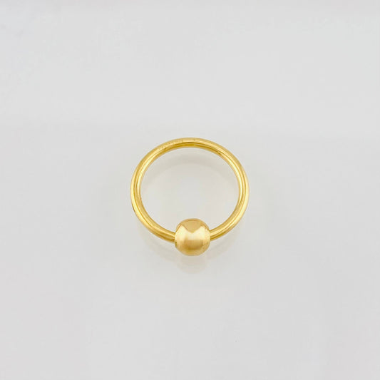 Piercing Aro 0.75g / 1.5cm Oro Amarillo 18K