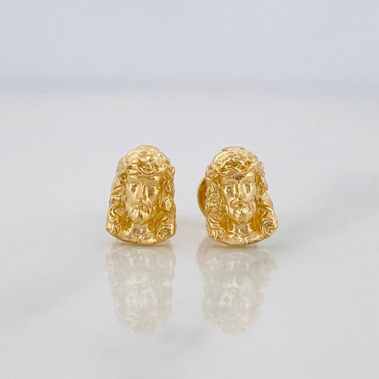 Topos Rostro de Cristo 0.9g / 8mm Oro Amarillo 18K