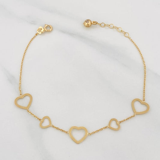 Pulso Aro Seguido 1.65g / 19.5cm / 1.1mm Oro Amarillo 18K