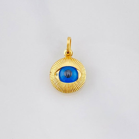 Dije Ojo Turco 0.95g / 1.5cm Oro Amarillo 18K
