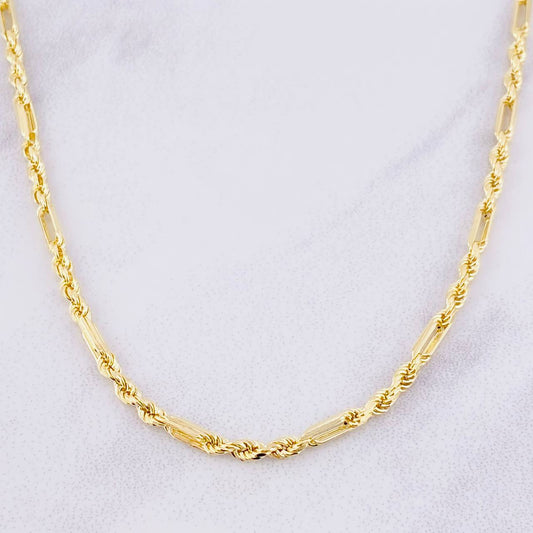 Cadena Lazo Especial 12.6g / 60cm / 3mm Oro Amarillo 18K