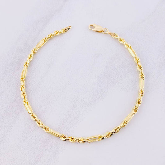 Pulso Lazo Especial 4.95g / 20.1cm / 3mm Oro Amarillo 18K
