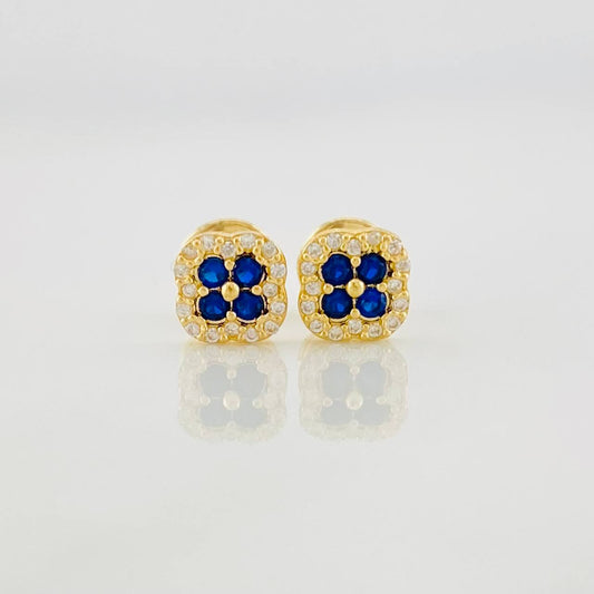 Topos Halo Trebol 0.9g / 5.6mm Oro Amarillo 18K