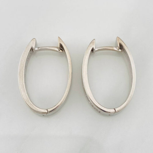 Candongas Carril 5.2g / 2cm Oro Blanco 18K