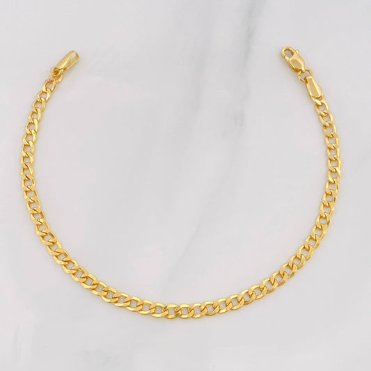 Pulso Cubano 2.25g / 17.5cm / 3.24mm Oro Amarillo 18K