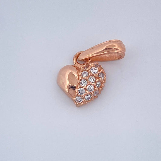 Dije Corazon 0.7gr / 1.5cm / Oro Rosa 18K &