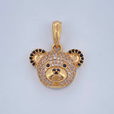 Dije Oso 2.7gr / 2.2cm / Oro Amarillo 18K & Dije Oso 2.7gr / 2.2cm / Oro Amarillo 18K &