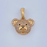 Dije Oso 2.7gr / 2.2cm / Oro Amarillo 18K & Dije Oso 2.7gr / 2.2cm / Oro Amarillo 18K &