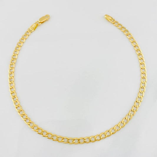 Pulso Cubano 2.4g / 21cm / 3.3mm Oro Amarillo 18K