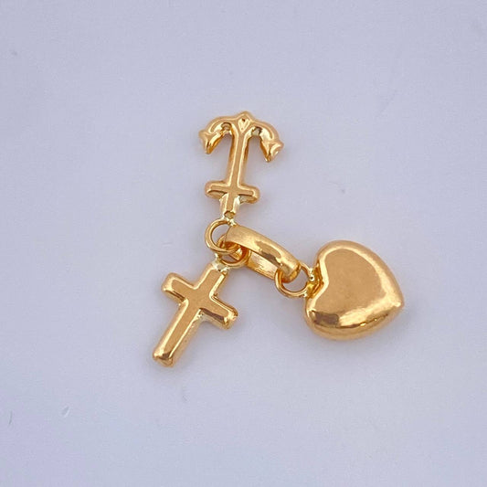 Dije Tres Gracias 0.5gr / 1.5cm / Oro Amarillo 18K $