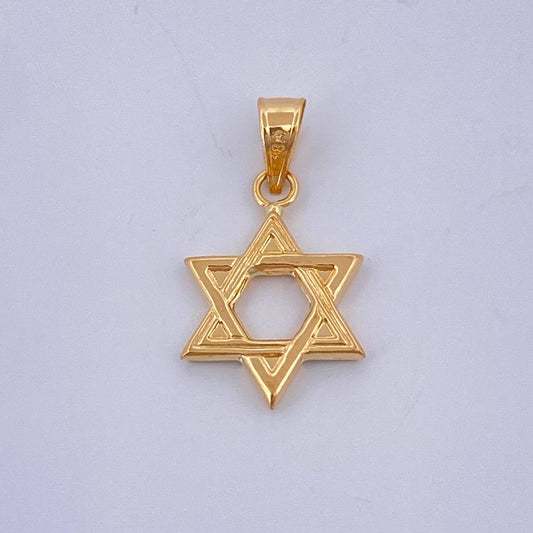 Dije Estrella De David 0.55gr / 2cm / Oro Amarillo 18K $