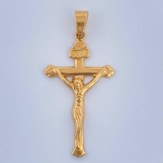 Dije Cruz Cristo 3.1gr / 4.3cm / Oro Amarillo 18K $