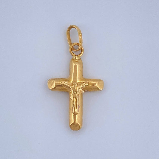 Dije Cruz Cristo 0.45gr / 2cm / Oro Amarillo 18K $