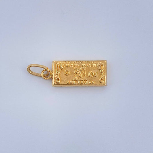 Dije One Dólar 0.55gr / 2cm / Oro Amarillo 18K $