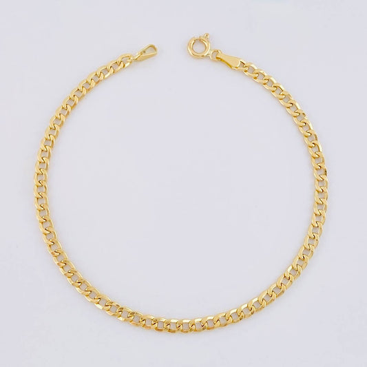 Pulso Cubano 1.6g / 19.2cm / 3.1mm Oro Amarillo 18K