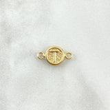 Herraje Letra T 0.35gr / 1.4cm / Circular Oro Amarillo Herraje Letra T 0.35gr / 1.4cm / Circular Oro Amarillo
