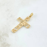 Dije Cruz Cristo Silueta 2.55gr / 3.5cm / Lisa Oro Amarillo 18K Dije Cruz Cristo Silueta 2.55gr / 3.5cm / Lisa Oro Amarillo 18K