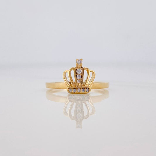 Anillo Corona Real 1.9 g / T6 1/4 Oro Amarillo 18K