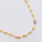 Cadena Rustica cauchos 12.9gr / 60cm / 5.1mm Oro Amarillo 18K * Cadena Rustica cauchos 12.9gr / 60cm / 5.1mm Oro Amarillo 18K *