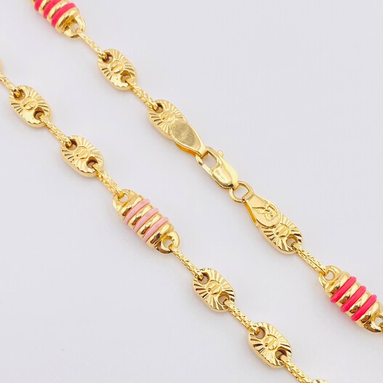 Cadena Rustica cauchos 12.9gr / 60cm / 5.1mm Oro Amarillo 18K * Cadena Rustica cauchos 12.9gr / 60cm / 5.1mm Oro Amarillo 18K *