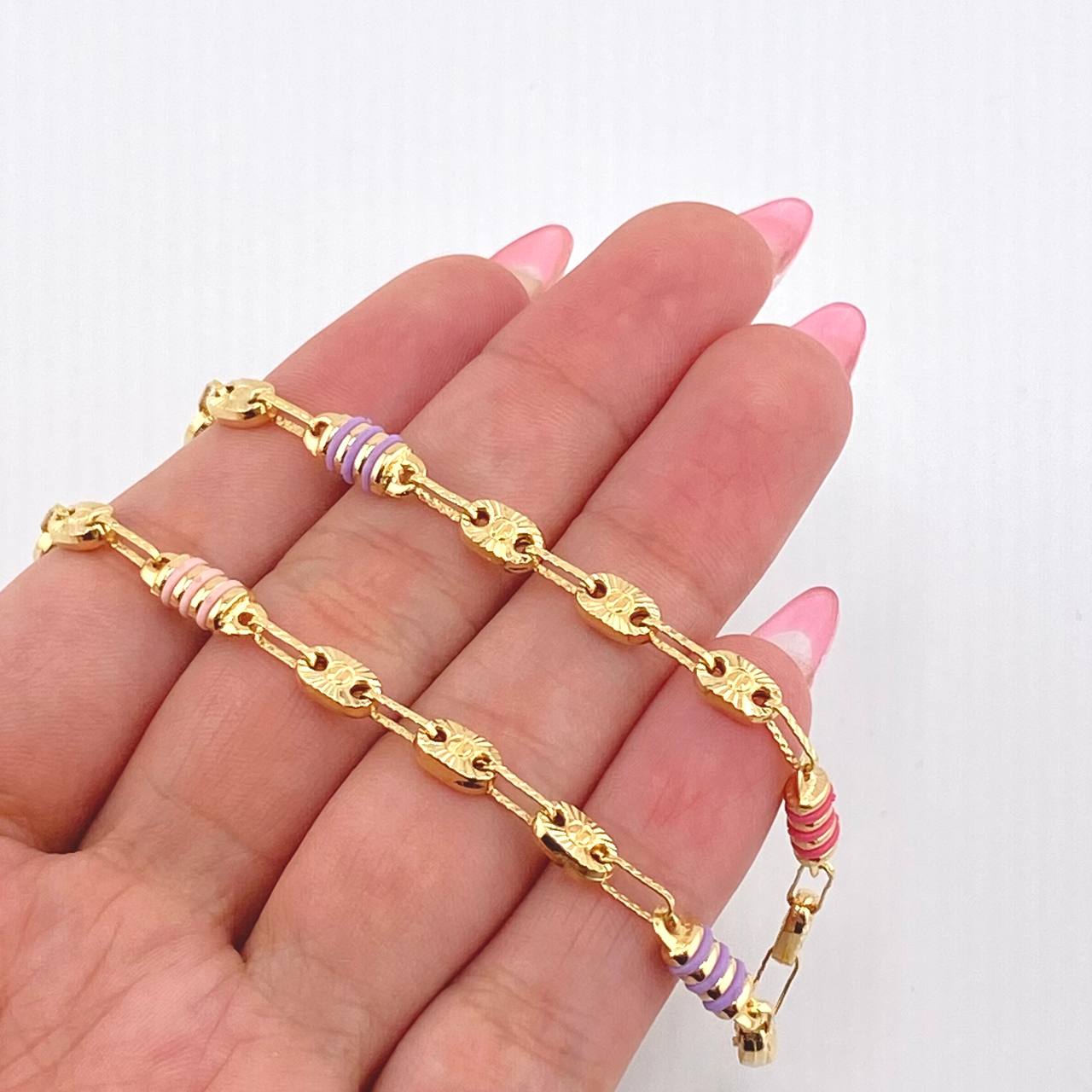 Cadena Rustica cauchos 12.9gr / 60cm / 5.1mm Oro Amarillo 18K * Cadena Rustica cauchos 12.9gr / 60cm / 5.1mm Oro Amarillo 18K *