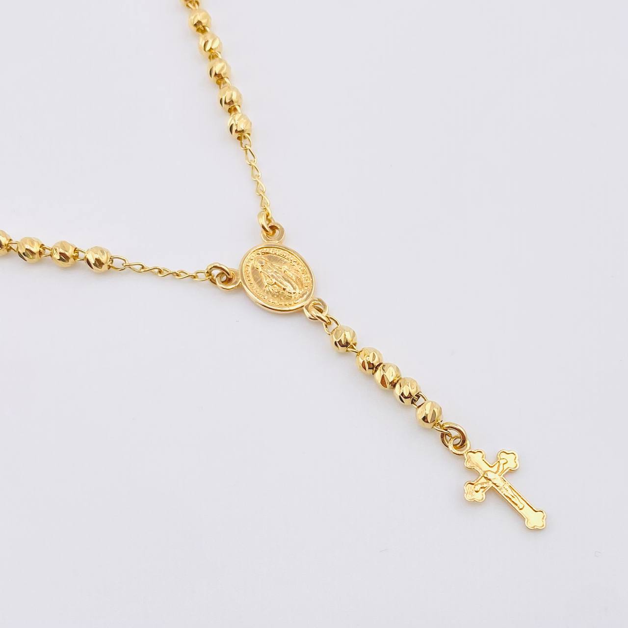 Rosario Virgen Milagrosa 6.7gr / 50cm / 3mm mm Oro Amarillo 18K * Rosario Virgen Milagrosa 6.7gr / 50cm / 3mm mm Oro Amarillo 18K *