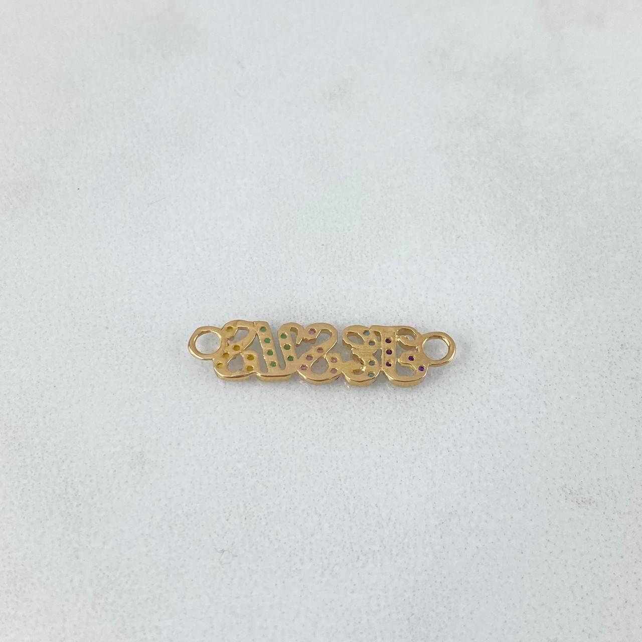 Herraje Jesus 0.95gr / 2.4cm / Circones Morados-Azules Celeste-Lilas-Verdes-Amarillos Oro Amarillo Herraje Jesus 0.95gr / 2.4cm / Circones Morados-Azules Celeste-Lilas-Verdes-Amarillos Oro Amarillo