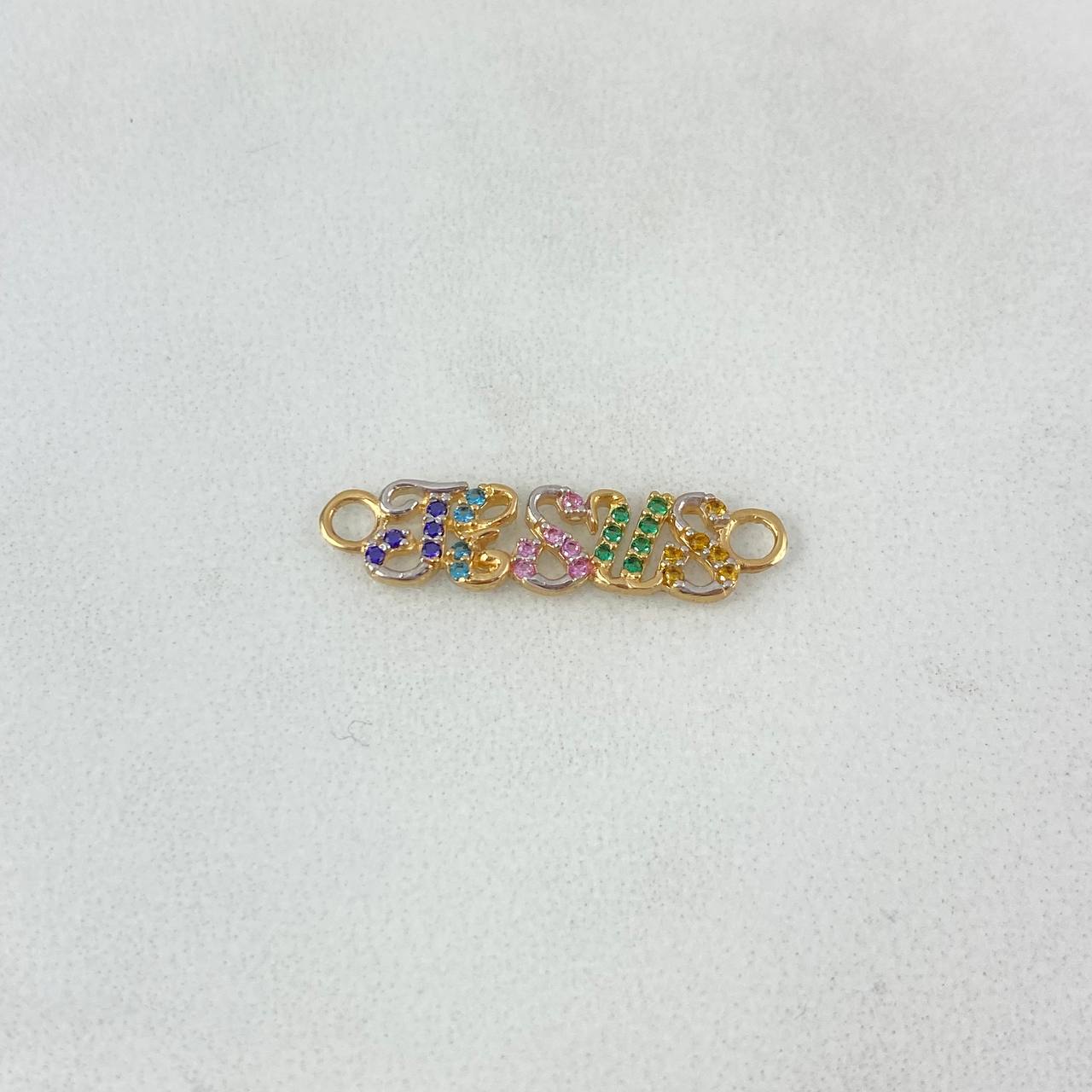 Herraje Jesus 0.95gr / 2.4cm / Circones Morados-Azules Celeste-Lilas-Verdes-Amarillos Oro Amarillo Herraje Jesus 0.95gr / 2.4cm / Circones Morados-Azules Celeste-Lilas-Verdes-Amarillos Oro Amarillo