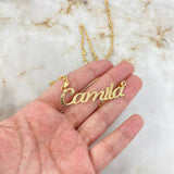 Cadena GC Herraje Nombre Fabricado 8.4gr / 50cm / 3.3mm Cadena 4.75gr - Herraje 3.6gr Oro Amarillo * Cadena GC Herraje Nombre Fabricado 8.4gr / 50cm / 3.3mm Cadena 4.75gr - Herraje 3.6gr Oro Amarillo *