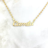 Cadena GC Herraje Nombre Fabricado 8.4gr / 50cm / 3.3mm Cadena 4.75gr - Herraje 3.6gr Oro Amarillo * Cadena GC Herraje Nombre Fabricado 8.4gr / 50cm / 3.3mm Cadena 4.75gr - Herraje 3.6gr Oro Amarillo *