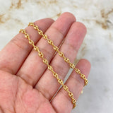 Cadena GC Herraje Nombre Fabricado 8.4gr / 50cm / 3.3mm Cadena 4.75gr - Herraje 3.6gr Oro Amarillo * Cadena GC Herraje Nombre Fabricado 8.4gr / 50cm / 3.3mm Cadena 4.75gr - Herraje 3.6gr Oro Amarillo *