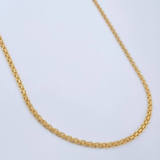 Cadena China 6.8gr / 60cm / 2.22mm Oro Amarillo +1 18K &