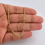 Cadena China 6.9gr / 60cm / 2.2mm Oro Amarillo +1 18K % Cadena China 6.9gr / 60cm / 2.2mm Oro Amarillo +1 18K %