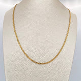Cadena China 6.9gr / 60cm / 2.2mm Oro Amarillo +1 18K % Cadena China 6.9gr / 60cm / 2.2mm Oro Amarillo +1 18K %