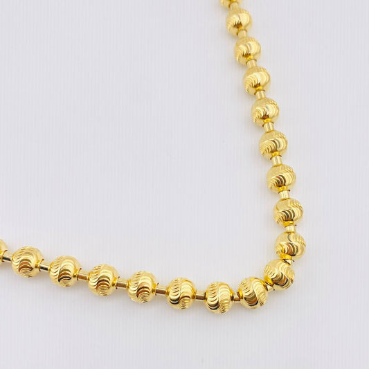 Cadena Militar Diamantada 60gr / 70cm / 6.9mm Oro Amarillo 18K ©