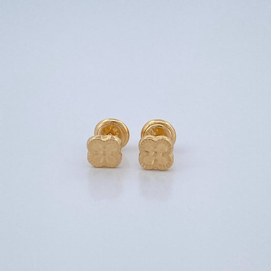 Topos Trebol 0.6gr / 6.11mm Oro Amarillo 18K &